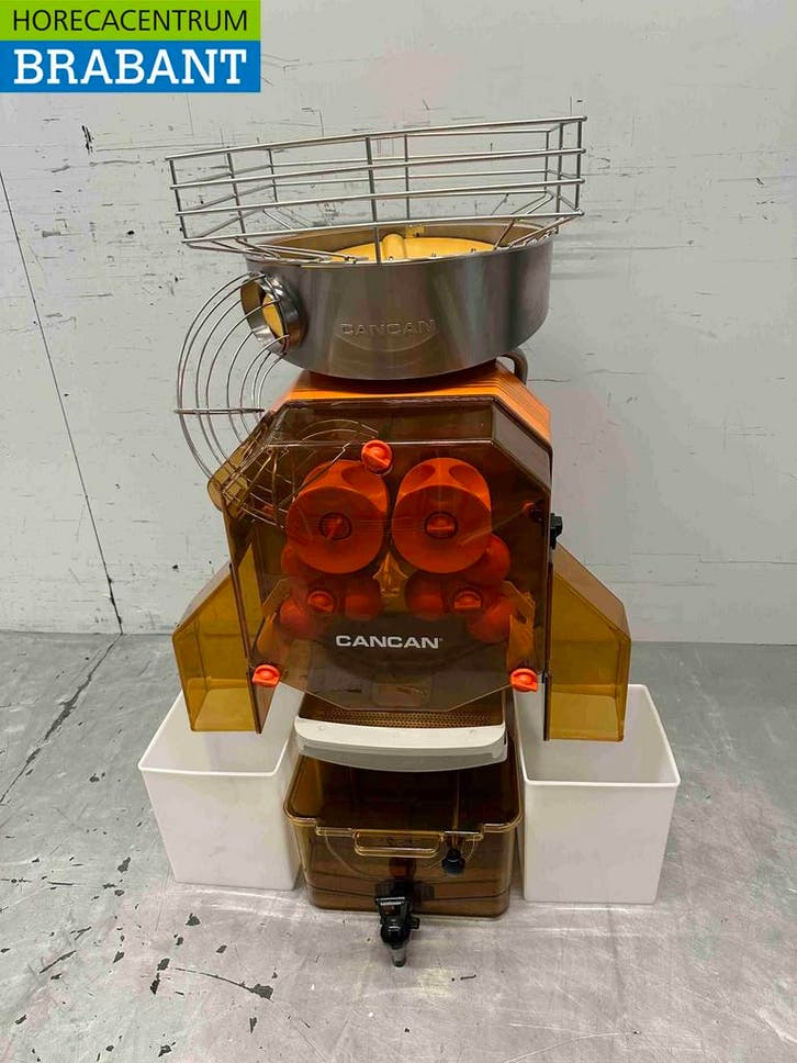 Cancan Automatische sinaasappelpers citruspers met tank 230V, Zakelijke goederen, Horeca | Keukenapparatuur, Ophalen of Verzenden