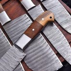 Keukenmes - Chefs knife - Gevouwen staal, hout en olijfhout, Antiek en Kunst
