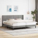 vidaXL Bedframe met hoofdeinde Lichtgrijs 180 x 200 cm, Verzenden