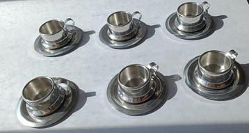 ALPU - Fratelli Puppieni - Koffieservies - Staal