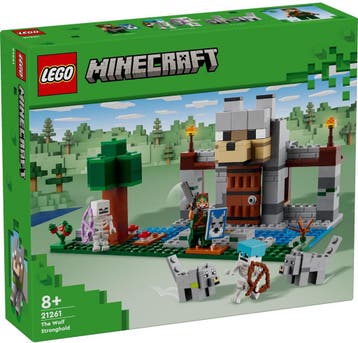 LEGO Minecraft® De wolvenburcht speelset met fort 21261, Kinderen en Baby's, Verzenden, Nieuw, Lego