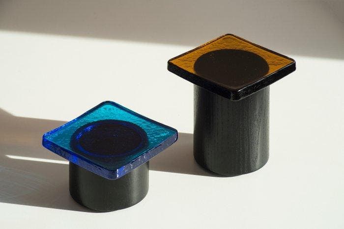 Favius - SCMP Design Office - Plat - PIEDUCCIO - verre, Antiquités & Art, Art | Objets design