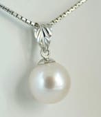 Sans prix de réserve - Pendentif - 18 carats Or blanc Perle