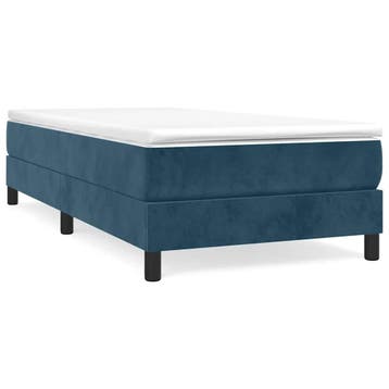 Bedframe 80x200 fluweel blauw | Retour deal | Sla je slag, Verzenden