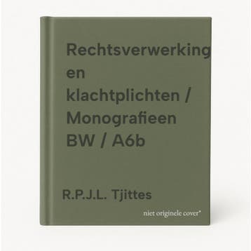 Rechtsverwerking en klachtplichten / Monografieen BW / A6b, Boeken, Verzenden, Zo goed als nieuw, R.P.J.L. Tjittes