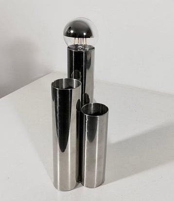 Tafellamp - Vintage Space Age-ontwerp 1970 - gechromen