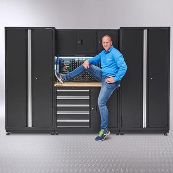Datona Werkbank 120 cm met gereedschapskast en twee, Ophalen of Verzenden