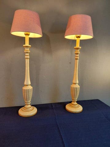 Tafellamp (2) - Hout - Buffetlampen