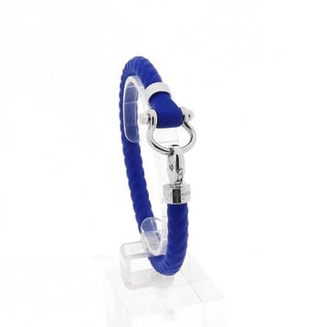 Omega Accessories; Sailing Bracelet; Fresh Blue; Rubber;..., Handtassen en Accessoires, Armbanden, Ophalen of Verzenden, Zo goed als nieuw