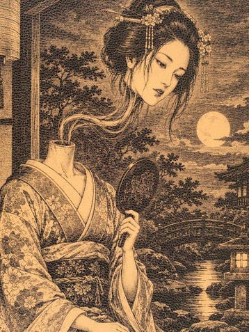 Édition limitée (1/15) – La femme à la tête errante -