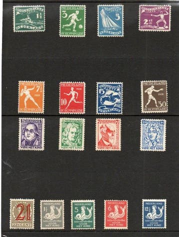 Nederland 1925/1929 - Diverse Series - NVPH 166/228, Postzegels en Munten, Gestempeld