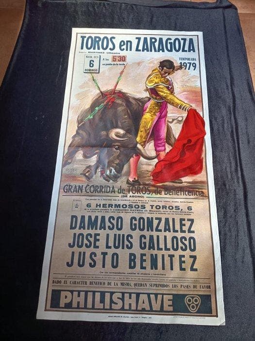 Ortega - Lit. Ortega S.A. - Grande Cartaz Taurino Original –, Antiquités & Art, Art | Dessins & Photographie