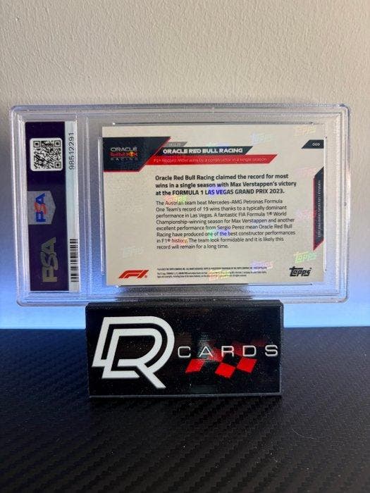 2023 Topps Now F1 Max Verstappen #69 Red Foil 36/99 Las, Collections, Autocollants