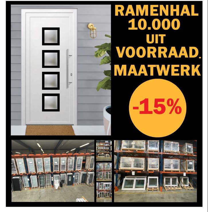 Schuiframen, deuren, ramen, stockverkoop, maatwerk -15%, Doe-het-zelf en Bouw, Raamkozijnen en Schuifdeuren, Deurkozijn, Nieuw