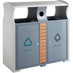 Afvalscheidingsstation | Staal | Grijs | 78L | Open |, Articles professionnels, Verzenden