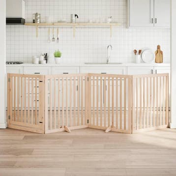 vidaXL Hondenhek inklapbaar met deur 4 panelen 320 cm, Verzenden