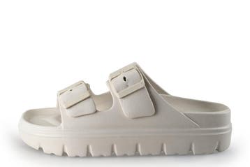 Claudia Ghizzani Slippers in maat 39 Beige, Kleding | Dames, Schoenen, Verzenden, Beige, Zo goed als nieuw, Slippers