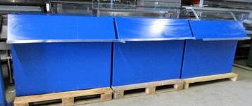 Balie, Verkoopbalie, B120 x 75 x H100cm, Staal, Nieuw in verpakking