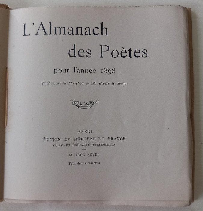 Robert de Souza / dessins par Auguste Donnay - Lalmanach, Antiquités & Art, Antiquités | Livres & Manuscrits