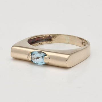 Ring - 18 karaat Geel goud Spinel, Handtassen en Accessoires, Ringen, Nieuw