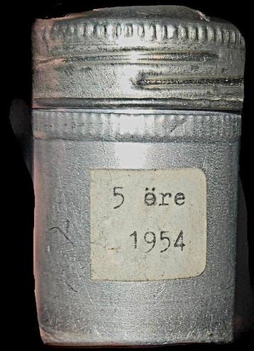 Zweden. Gustaf VI Adolf. 5 Öre 20x 1954 (Zonder, Gestempeld