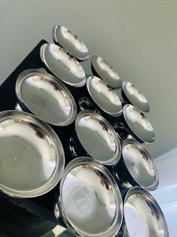 Beker (12) - Chroom - Art Deco ijs coupes
