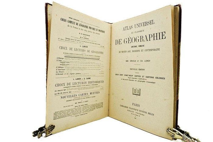 MM. Drioux et Ch. Leroy - Atlas universel et classique de, Antiek en Kunst, Antiek | Boeken en Manuscripten