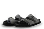 Manfield Slippers in maat 41 Grijs, Slippers, Verzenden, Zo goed als nieuw, Grijs