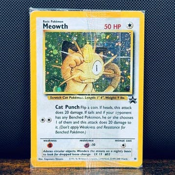 Pokémon Card - Meowth Holo Sealed Promo 10 - Pokémon