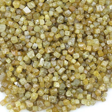 Diamant 24 ct Gele Kubus Ruwe Diamant voor Ring- 4 g, Verzamelen