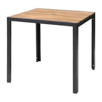 Tafel | Hout/Staal | Acaciahout Blad | Zwart Frame |, Verzenden