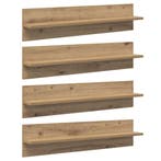 vidaXL Wandplanken 4 pcs Artisan Eiken 80 x 11,5 x 18 cm, Verzenden, Nieuw