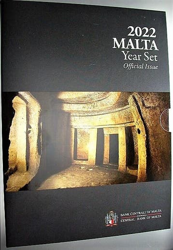 5,88 Euro,munten set 1 Cent-2 Euro + 2 Euroged 2022 Malta..., Postzegels en Munten, Munten | Europa | Euromunten, Verzenden, België