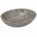 vidaXL Gootsteen 53x40x15 cm marmer grijs, Doe-het-zelf en Bouw, Sanitair, Verzenden, Nieuw