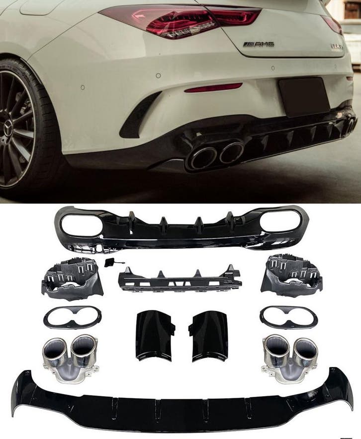 Geschikt voor Mercedes W118 CLA-Klasse Diffuser + uitlaatstu, Autos : Divers, Accessoires de voiture, Envoi