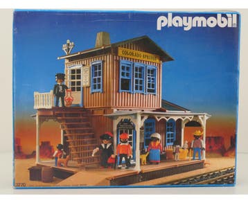 Playmobil 3770 Western Bahnhof Colorado Springs bijna com..., Hobby & Loisirs créatifs, Ophalen of Verzenden