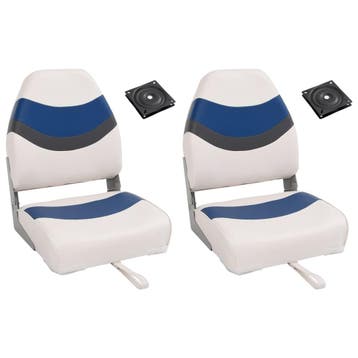 vidaXL 4-delige Bootstoelenset met hoge rugleuning, Verzenden, Nieuw