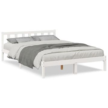 Bedframe extra lang 160x220 | Tweede kansje | OP = OP, Huis en Inrichting, Slaapkamer | Bedden, Verzenden, Wit, Tweepersoons, Zo goed als nieuw