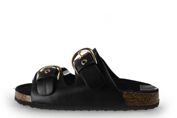 Studio London Slippers in maat 38 Zwart, Kleding | Dames, Slippers, Verzenden, Zo goed als nieuw, Studio London