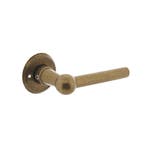 Deurklink L/L Bol met ronde rozet 50x5mm messing getromme..., Ophalen of Verzenden, Nieuw, Koper of Messing, Klink of Kruk
