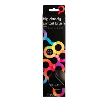 Framar Pin Tail Big Daddy Color Brush Black (Verfkwasten), Verzenden, Nieuw, Gel, Wax, Haarlak of Mousse