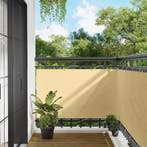 vidaXL Balkonscherm Zand 100 x 1000 cm Oxford Stof, Verzenden, Nieuw