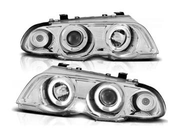 Angel Eyes koplampen Chrome geschikt voor BMW E46, Auto-onderdelen, Verzenden, Nieuw, BMW