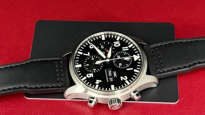 IWC - Pilot Chronograph - IW377709 - Heren - 2018, Bijoux, Sacs & Beauté, Montres | Anciennes | Antiquités