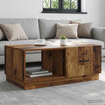 vidaXL Salontafel Oud hout 90 x 50 x 37 cm Bewerkt hout, Huis en Inrichting, Verzenden, Nieuw