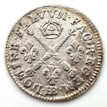 Frankrijk. Louis XIV (1643-1715). 5 Sols 1704-BB, Strasbourg