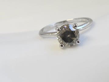 Zonder minimumprijs - Ring - 14 karaat Witgoud - 2.11ct. tw., Nieuw