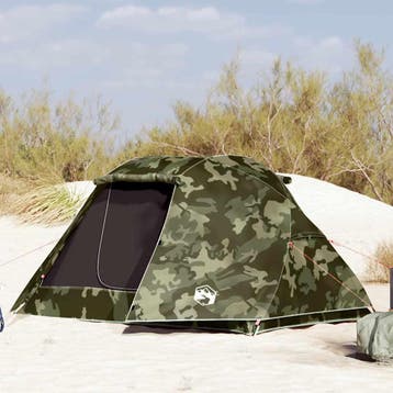vidaXL Vistent 3-persoons camouflage waterdicht, Verzenden