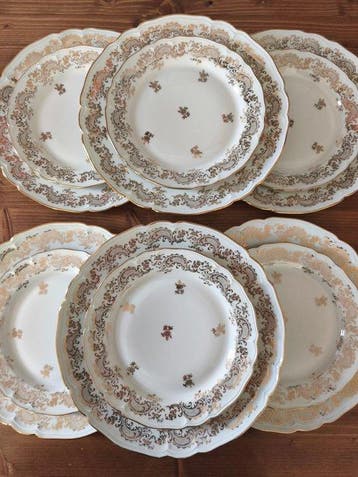 ULIM Limoges - Tafelservies voor 12 (22) - Porselein - Diner