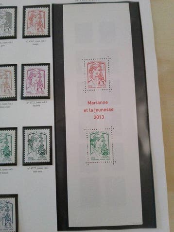 France 2013/2013 - Série complète timbres avec carnet